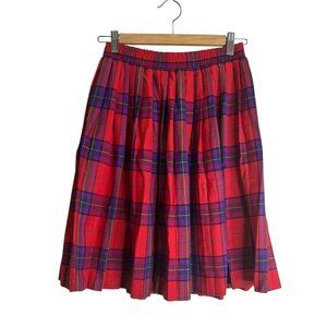 Vintage Plaid Pleated Mini Skirt Sz 8 | Clueless 90s Preppy Academia Jocardi Mad